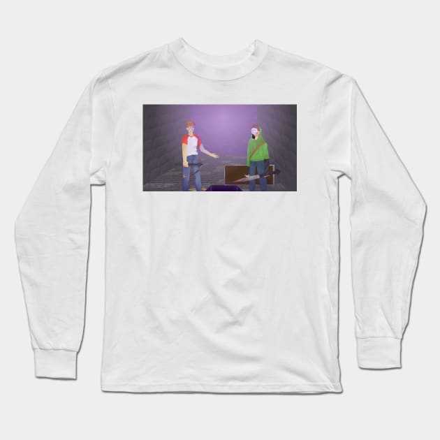 TommyInnit vs Dream Long Sleeve T-Shirt by Baly0110